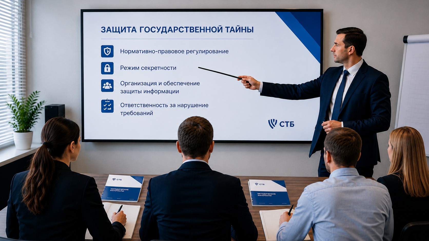 Занятие в учебном центре СТБ